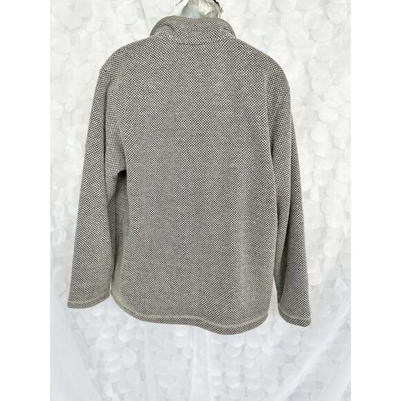 ORVIS Mens Extra Large XL Gray Quarter 1/4 Zip Pullover Textured Fleece Lined - Picture 7 of 10